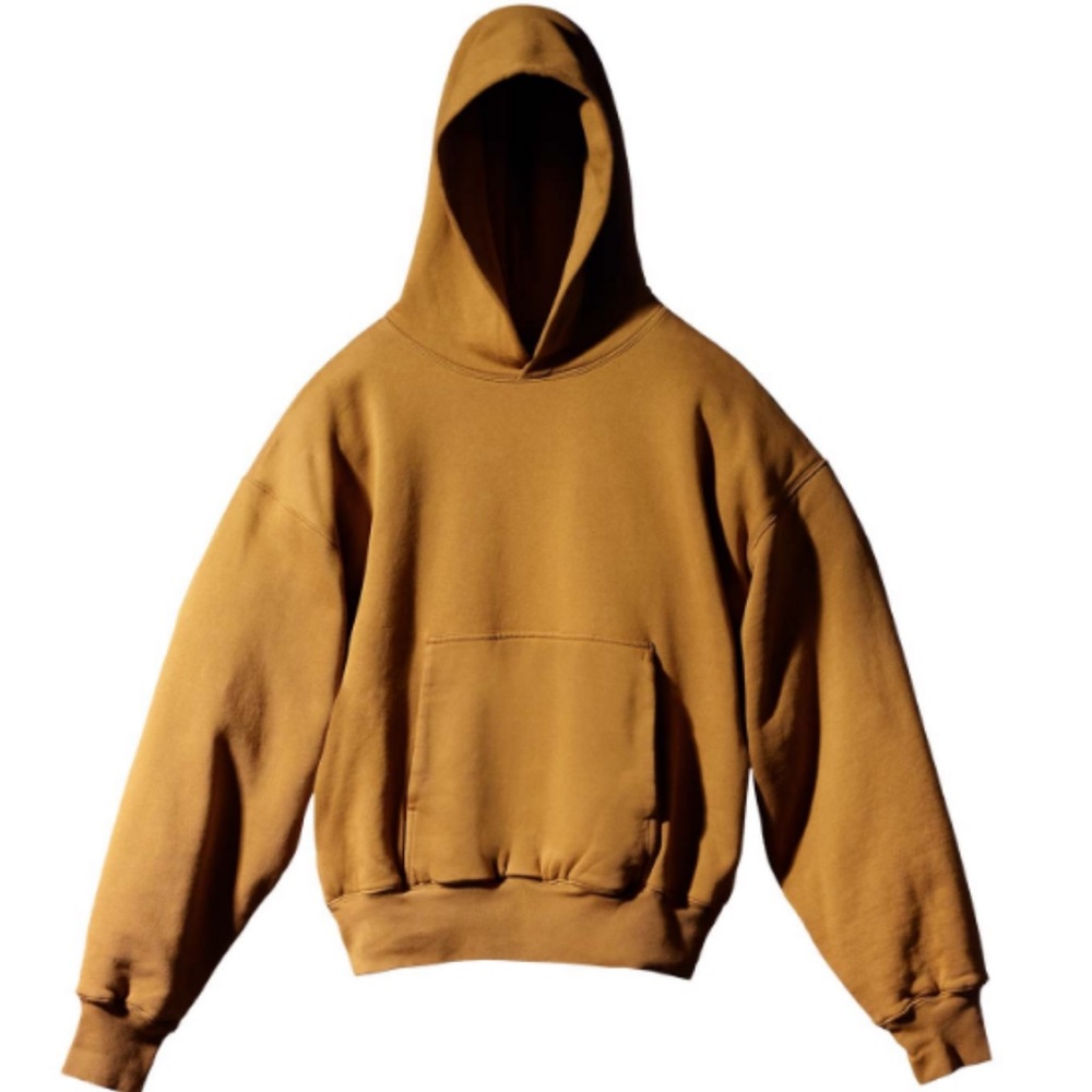 yzy gap hoodie light brown